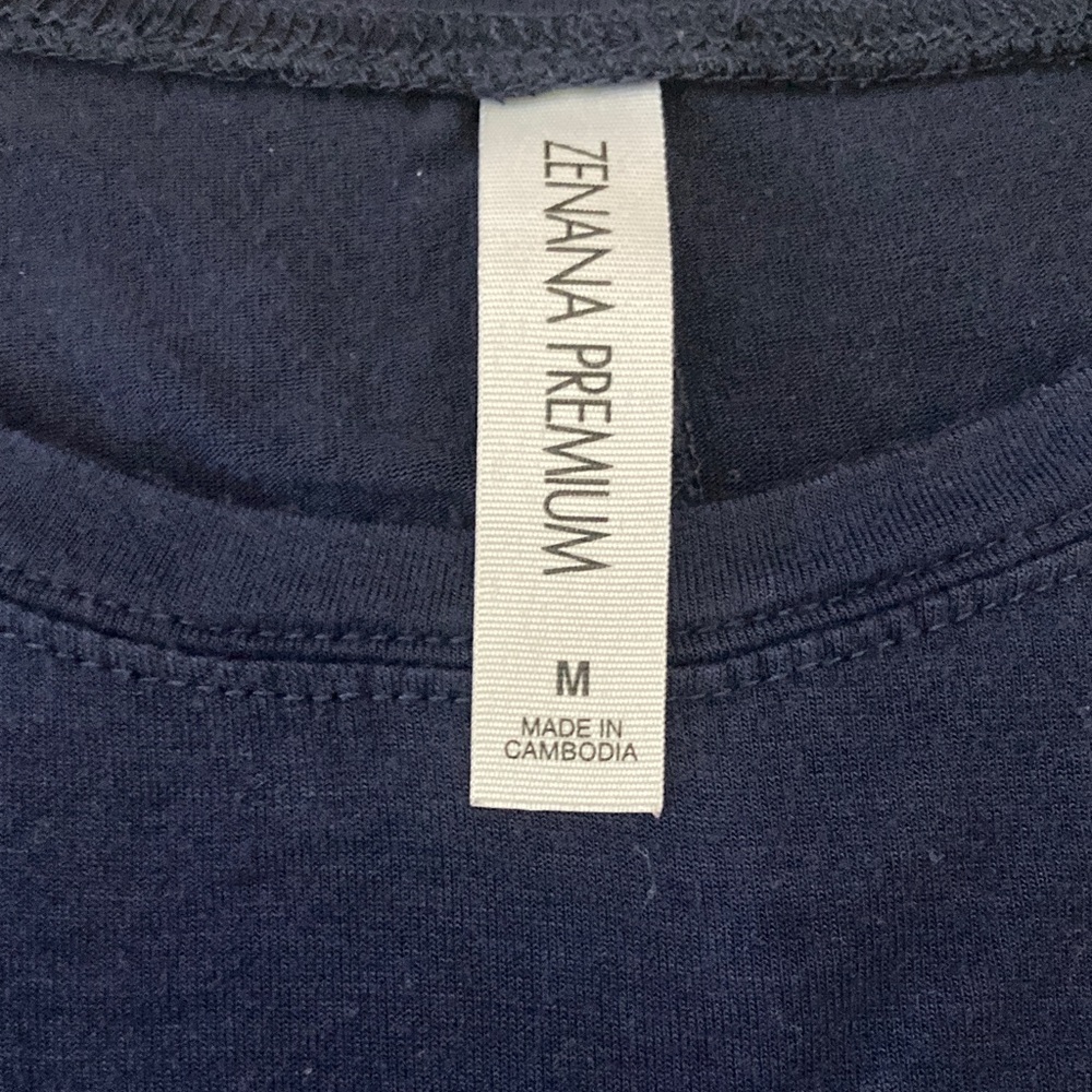 Zenana Outfitters Midnight Blue Short Sleeve Tee - Picture 2 of 3